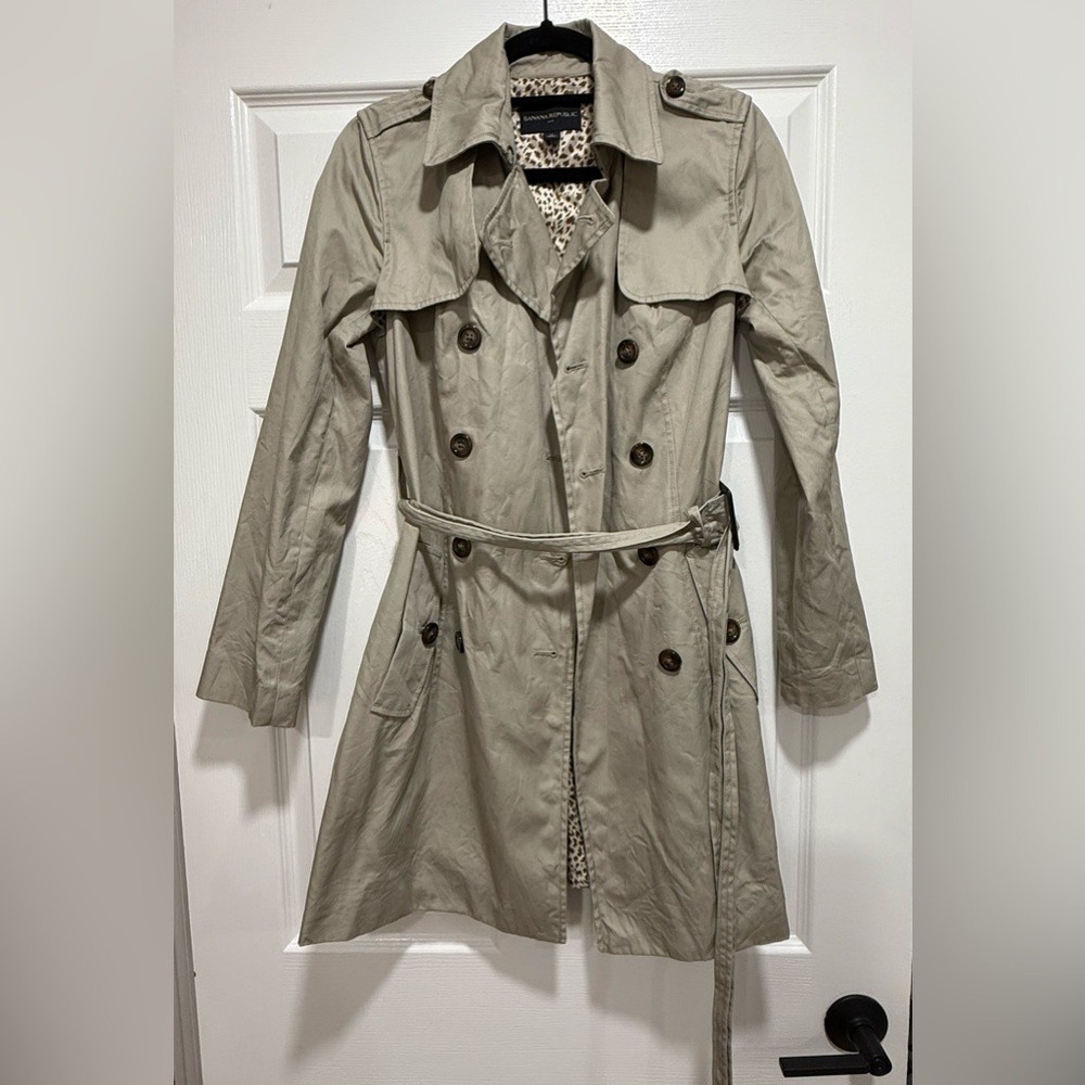 Banana Republic Trench Coat, Size XS